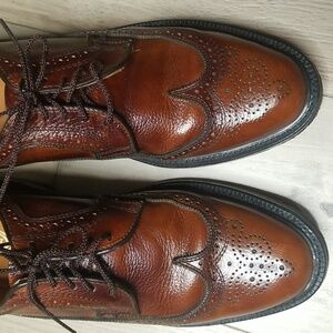 Dexter mens Vintage Shoes Brouge wingtips brown sz 10.5 c